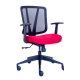 Ergonominė kėdė "Dalarö" su tinklelio atlošu bei aptraukta aukštos kokybės audiniu, minkšto poliuretano sėdyne, juoda