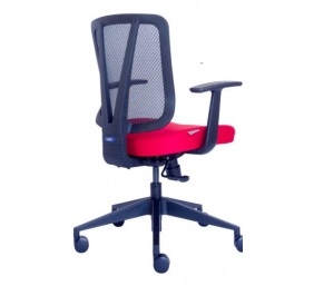 Ergonominė kėdė "Dalarö" su tinklelio atlošu bei aptraukta aukštos kokybės audiniu, minkšto poliuretano sėdyne, juoda