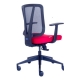 Ergonominė kėdė "Dalarö" su tinklelio atlošu bei aptraukta aukštos kokybės audiniu, minkšto poliuretano sėdyne, juoda
