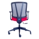 Ergonominė kėdė "Dalarö" su tinklelio atlošu bei aptraukta aukštos kokybės audiniu, minkšto poliuretano sėdyne, juoda