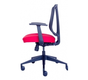 Ergonominė kėdė "Dalarö" su tinklelio atlošu bei aptraukta aukštos kokybės audiniu, minkšto poliuretano sėdyne, juoda