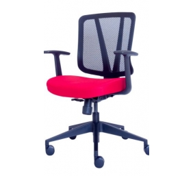 Ergonominė kėdė "Dalarö" su tinklelio atlošu bei aptraukta aukštos kokybės audiniu, minkšto poliuretano sėdyne, juoda