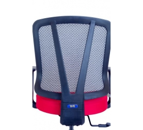 Ergonominė kėdė "Dalarö" su tinklelio atlošu bei aptraukta aukštos kokybės audiniu, minkšto poliuretano sėdyne, juoda