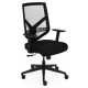 Ergonominė, tvirta biuro kėdė "Saltvik" su tvirto tinkliuko atlošu bei reguliuojamo aukščio porankiais, juoda