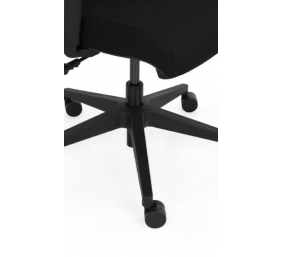 Ergonominė, tvirta biuro kėdė "Saltvik" su tvirto tinkliuko atlošu bei reguliuojamo aukščio porankiais, juoda