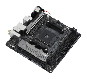 ASRock B550M-ITX/AC | Processor family AMD | Processor socket AM4 | DDR4 | Supported hard disk drive interfaces SATA, M.2 | Number of SATA connectors 4