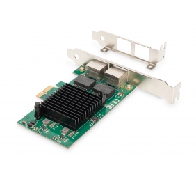 Digitus | Gigabit Ethernet PCI Express Card, 2-port 32-bit, low profile bracket, Intel chipset | DN-10132