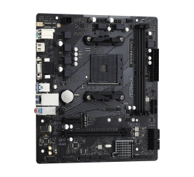 ASRock | A520M-HVS | Processor family AMD | Processor socket AM4 | DDR4 DIMM | Memory slots 2 | Supported hard disk drive interfaces SATA3, M.2 | Number of SATA connectors 4 | Chipset AMD A520 | Micro ATX