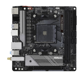ASRock A520M-ITX/AC | Processor family AMD | Processor socket AM4 | DDR4 | Supported hard disk drive interfaces SATA, M.2 | Number of SATA connectors 4