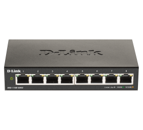 D-Link | Smart Gigabit Ethernet Switch | DGS-1100-08V2 | Managed | Desktop | Power supply type External | 24 month(s)