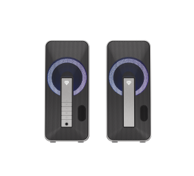 Genesis | Computer Speaker | Helium 100BT RGB | Bluetooth | Silver/Black | Gaming Speakers | Wireless connection