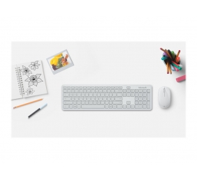 Microsoft | Bluetooth Desktop | Keyboard and Mouse Set | Wireless | Mouse included | Batteries included | US | Bluetooth | Glacier | 461.6 g | Wireless connection