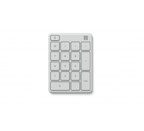 Microsoft | Numeric Keypad | MS NUMBER PAD | Numeric Keypad | Wireless | Batteries included | N/A | Bluetooth | Glacier | 81 g | Wireless connection