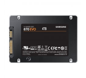 Samsung | SSD | 870 EVO | 4000 GB | SSD form factor 2.5" | SSD interface SATA III | Read speed 560 MB/s | Write speed 530 MB/s