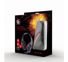 Gembird | Gaming headset with volume control | GHS-05-R | Built-in microphone | 3.5 mm 4-pin | Red/Black | Wired | Over-Ear