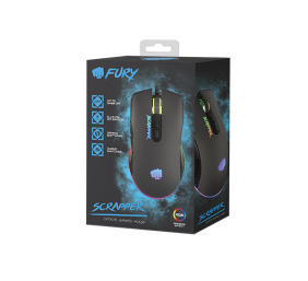 Fury | Gaming Mouse | Fury Scrapper | Wired | Optical | Gaming Mouse | Black | Yes