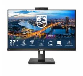 Philips | LCD Monitor with Windows Hello Webcam | 275B1H/00 | 27 " | IPS | QHD | 16:9 | 75 Hz | 4 ms | 2560 x 1440 pixels | 300 cd/m² | Audio out | HDMI ports quantity 1 | Black