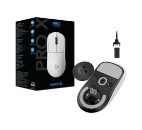 Logitech G PRO X SUPERLIGHT Belaidė žaidimų pelė, RF Wireless, 25600 DPI, Balta