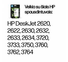 HP 304 2-pack Black/Tri-color (3JB05AE) Rašalinių kasečių komplektas, BK/CMY