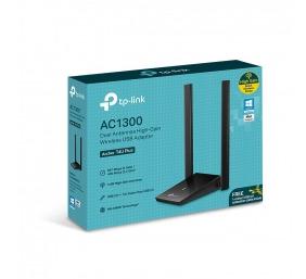 TP-LINK | Archer | T4U Plus | 2.4GHz/5GHz | 400+867 Mbit/s | MU-MiMO | 2×External