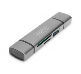 DIGITUS Dual Card Reader Hub USB-C / USB 3.0, OTG | Digitus | Card reader - USB 3.0/USB-C | DA-70886