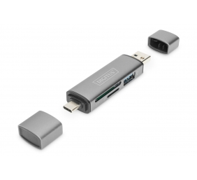 DIGITUS Dual Card Reader Hub USB-C / USB 3.0, OTG | Digitus | Card reader - USB 3.0/USB-C | DA-70886