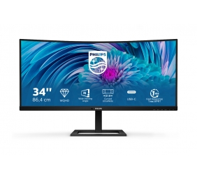 Philips | UltraWide LCD Monitor | 346E2CUAE | 34  " | VA | WQHD | 21:9 | 100 Hz | 4 ms | 3440 x 1440 | 300 cd/m² | HDMI ports quantity 1 | Black | Warranty 36 month(s)