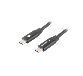 Lanberg USB-C 2.0 Cable, Quick Charge 4.0 | CA-CMCM-40CU-0018-BK | USB Type-C to USB Type-C | 1.8 m