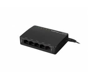 LANBERG switch PoE desktop 5-port 1GB