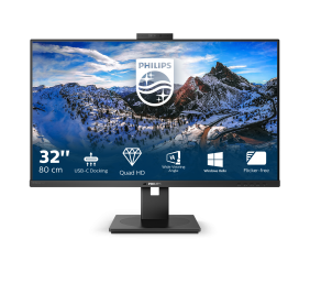 Philips | LCD monitor with USB-C Dock | 326P1H/00 | 31.5 " | IPS | QHD | 16:9 | 75 Hz | 4 ms | 2560 x 1440 pixels | 350 cd/m² | HDMI ports quantity 2 | Black