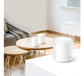 TP-LINK | AX3000 Whole Home Mesh Wi-Fi 6 System | Deco X60 (2-pack) | 802.11ax | 2402+574 Mbit/s | 10/100/1000 Mbit/s | Mesh Support Yes | MU-MiMO Yes | Antenna type 4xInternal per Deco uni
