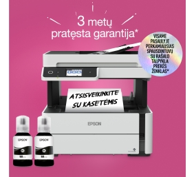 Epson | Multifunctional printer | EcoTank M3180 | Inkjet | Mono | All-in-one | A4 | Wi-Fi | Grey