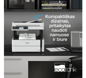 Epson | Multifunctional printer | EcoTank M3180 | Inkjet | Mono | All-in-one | A4 | Wi-Fi | Grey