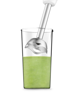 TEFAL | Blender | Easychef HB453138 | Hand Blender | 450 W | Number of speeds 2 | Turbo mode | Chopper | White
