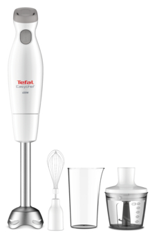 TEFAL | Blender | Easychef HB453138 | Hand Blender | 450 W | Number of speeds 2 | Turbo mode | Chopper | White