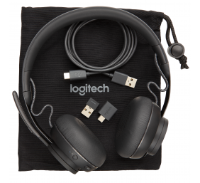 Ausinės bevielės Logitech Zone Wireless Teams GRAPHITE (981-000854), pilkos