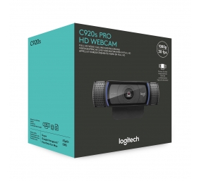 Logitech C920s PRO HD Internetinė kamera FHD 1920x1080, USB-A, Juoda