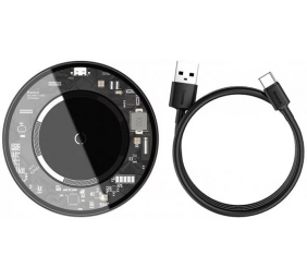 Belaidis įkroviklis Baseus 15W (WXJK-E02) išmaniems telefonams, su magnetais tinkantis iPhone12