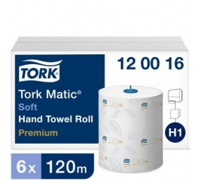 Ruloninis rankšluostinis popierius Tork Advanced Matic H1, 2 sl., 21cmx120m, 6 vnt.