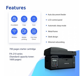 Pantum M6550NW Spausdintuvas lazerinis MFP Nespalvotas A4 22ppm Wi-Fi USB Ethernet LAN