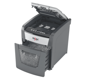 Rexel Optimum AutoFeed+ 50X Dokumentų naikiklis Cross cut shredding 4x28mm P-4 20L 55dB, Pilka/Juoda