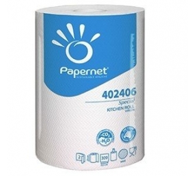 Ruloninis rankšluostinis popierius Papernet Special, 2 sl., 60m, celiuliozė, baltas, (1vnt)