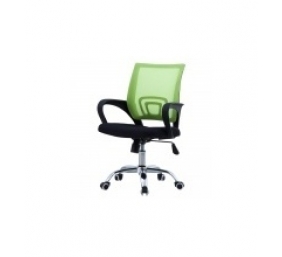 Biuro kėdė DELI su fiksuotais porankiais, juoda/žalia 
