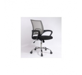 Biuro kėdė DELI su fiksuotais porankiais, juoda/pilka 