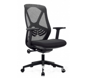 Biuro kėdė AEROX su nugaros atrama, juoda 