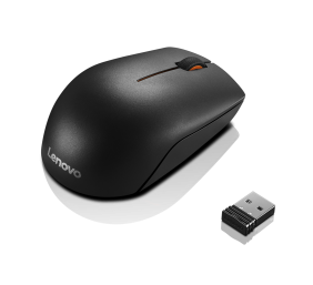 Lenovo | Wireless Compact Mouse | 300 | Optical Mouse | 2.4 GHz Wireless via Nano USB | Black | 1 year(s)