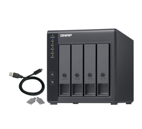 QNAP | 4-Bay | TR-004 | Up to 4 HDD/SSD Hot-Swap | Micro processor with hardware RAID