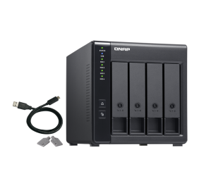 QNAP | 4-Bay | TR-004 | Up to 4 HDD/SSD Hot-Swap | Micro processor with hardware RAID
