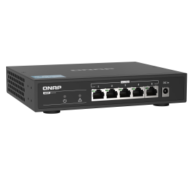 QNAP | 5 port 2.5Gbps Auto Negotiation (2.5G/1G/100M) | QSW-1105-5T | Unmanaged | Desktop | Gigabit Ethernet (copper) ports quantity 5