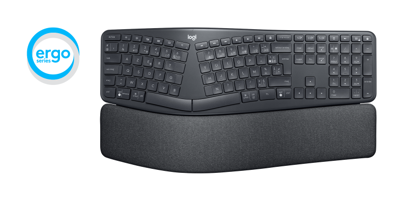 Logitech Ergo K860 Belaidė klaviatūra US Int, Graphite